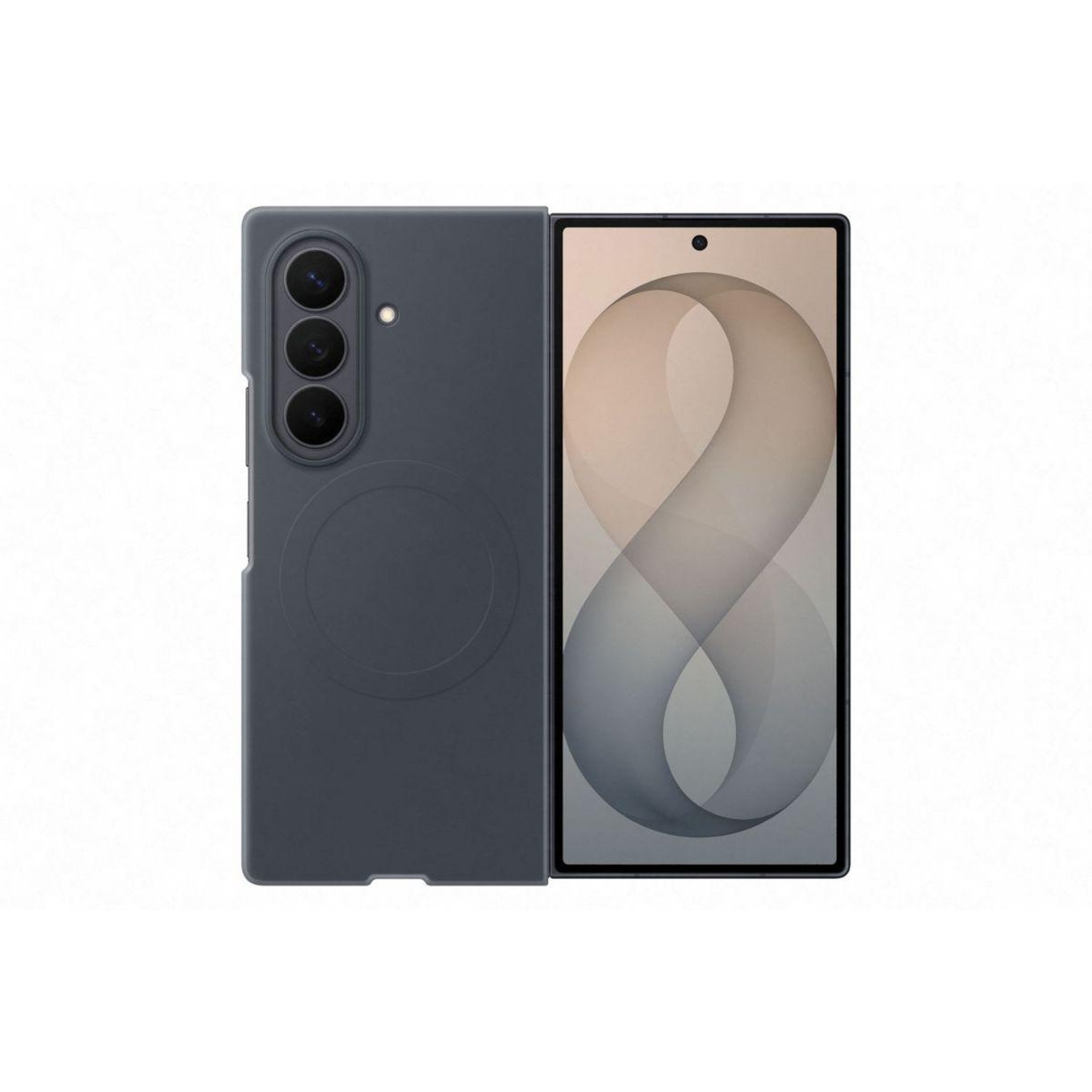 Samsung Pack coque silicone magnétique noir + protège écran fold 8 ultra