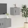 VIDAXL Meubles TV muraux 2 pcs Sonoma gris 40x34,5x40 cm