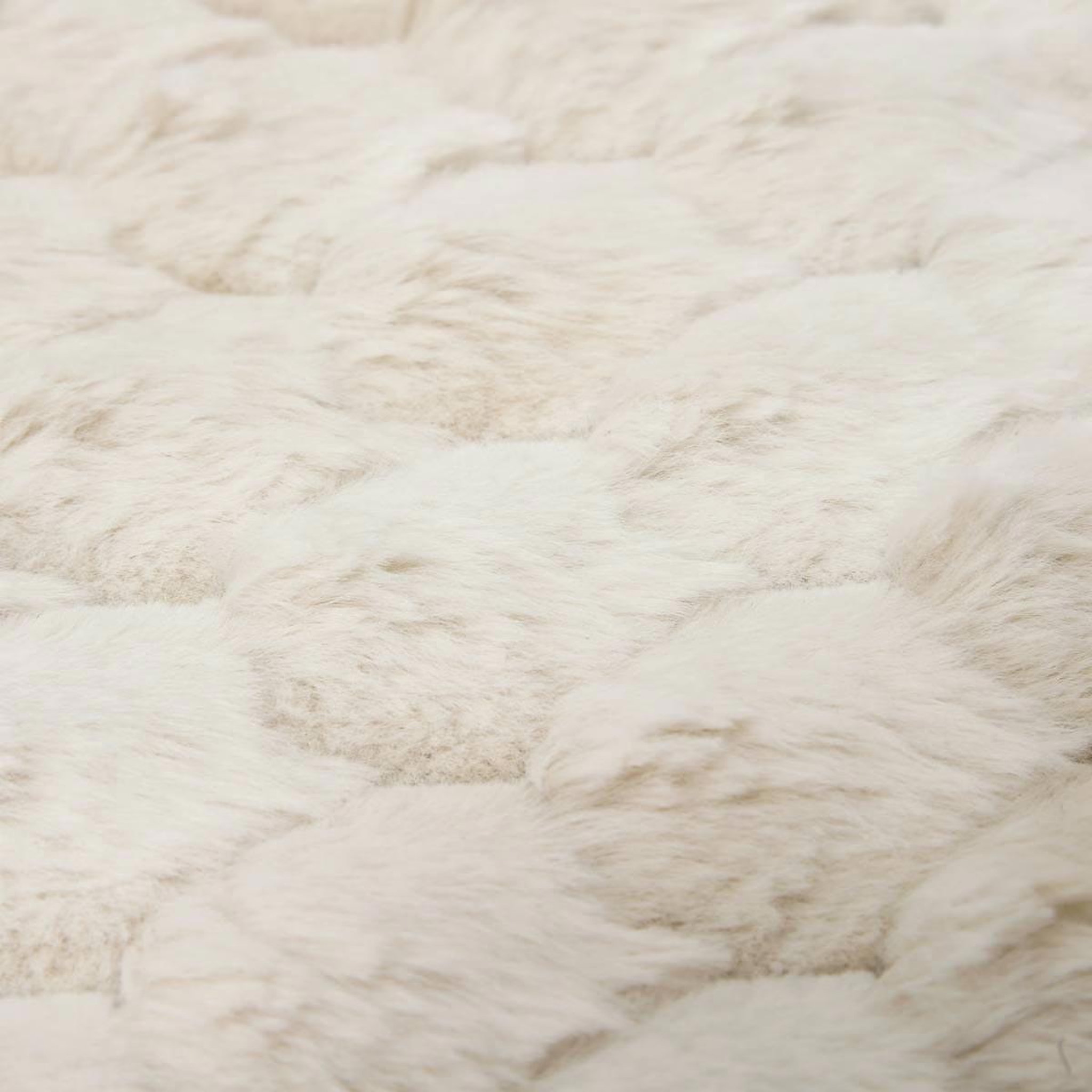 Voir la diapositive 3 : ATMOSPHERA Tapis imitation fourrure  adriel  60x90cm beige