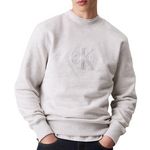 CALVIN KLEIN JEANS Sweat  Homme Calvin Klein Jeans Chenille Monologo. Coloris disponibles : Gris