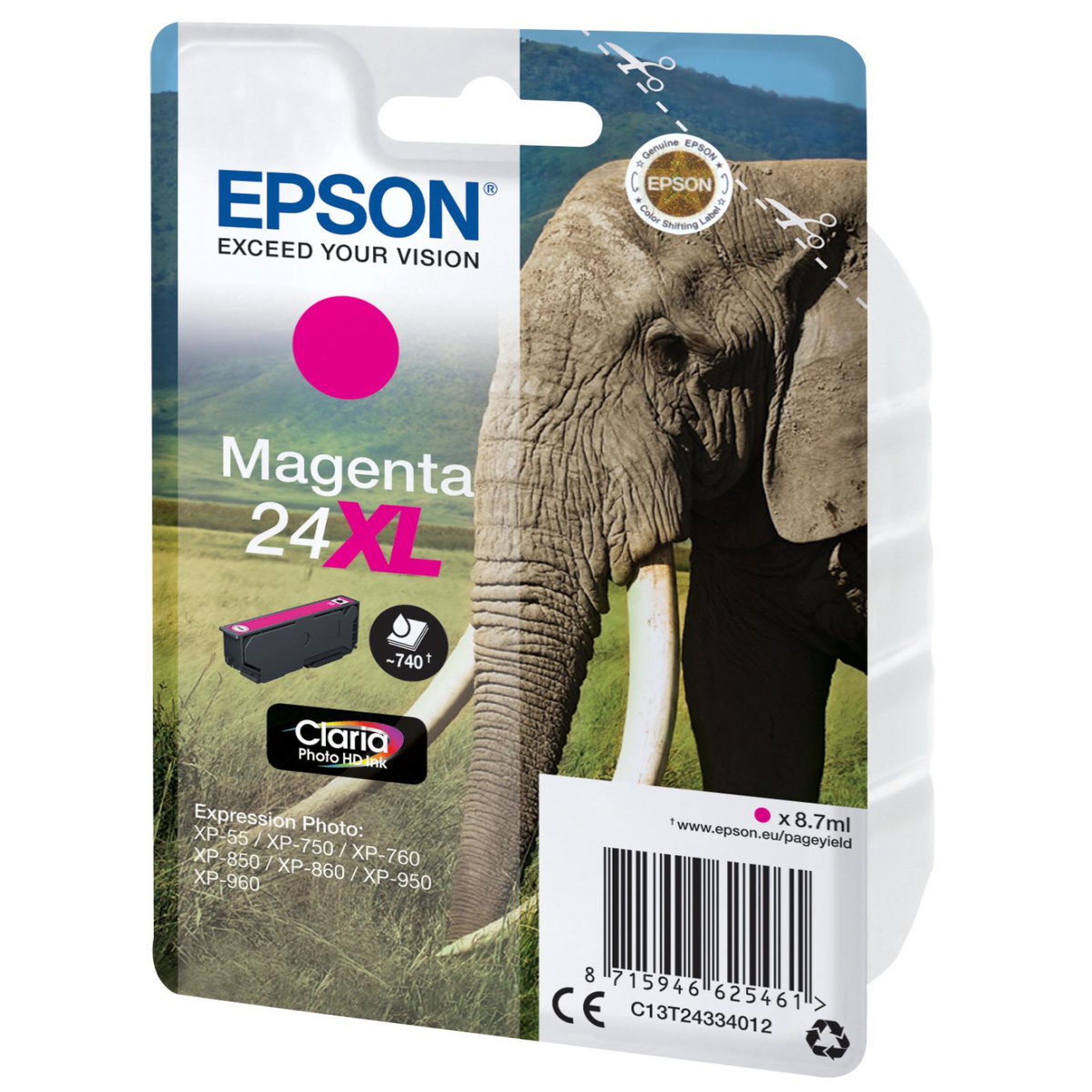 Voir la diapositive 3 : Epson Epson elephant c13t24334022 cartouche d'encre 1 pièce(s) original magenta