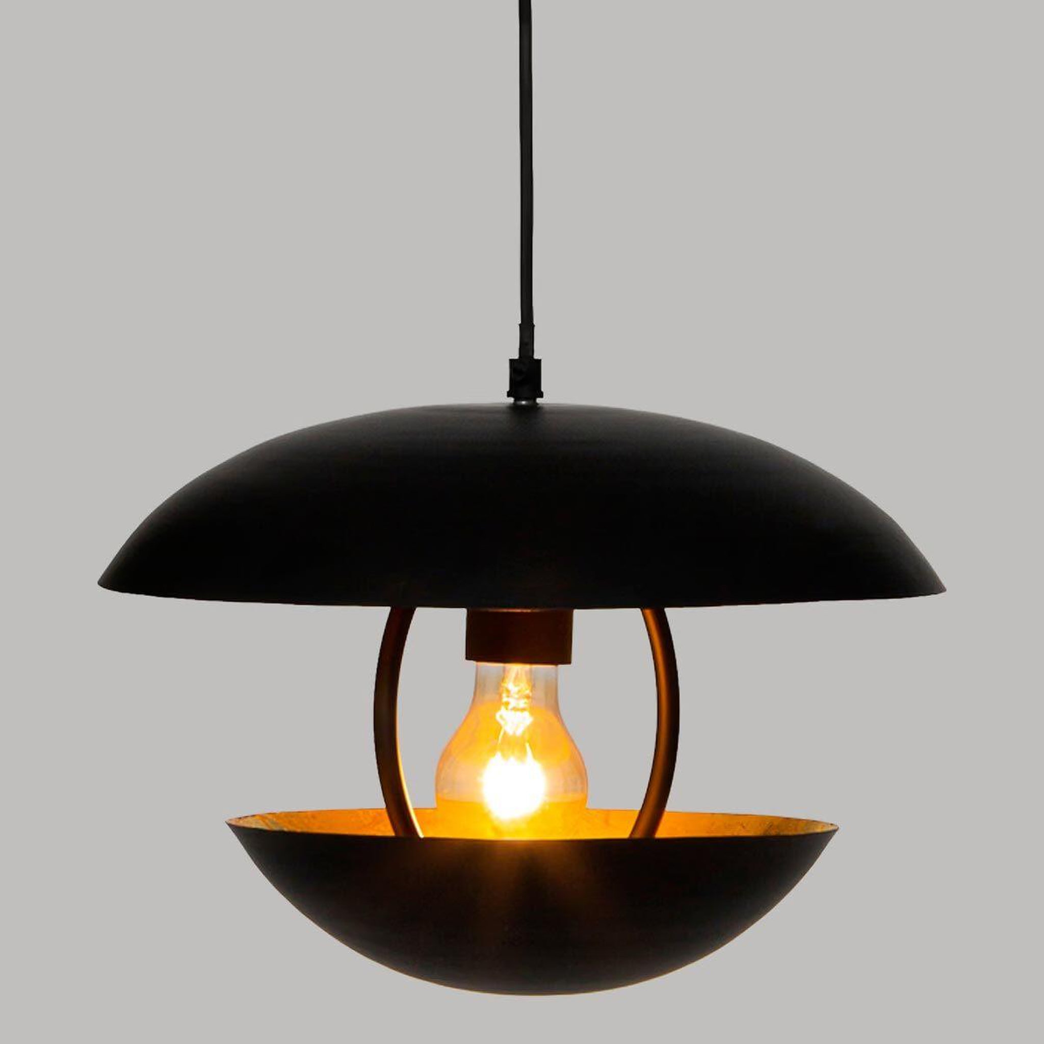 Voir la diapositive 4 : ATMOSPHERA Lampe Suspension en Métal  Estee  33cm Noir