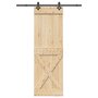 Voir la diapositive 1 : VIDAXL Porte coulissante et kit de quincaillerie 70x210 cm pin massif
