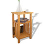 Voir la diapositive 1 : VIDAXL Table d'appoint avec etagere a revues Chene massif 27x35x55 cm
