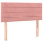 Voir la diapositive 2 : VIDAXL Tete de lit Rose 100x5x78/88 cm Velours