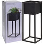 Voir la diapositive 3 : H&S Collection H&S Collection Pot de fleurs sur pied Metal Noir 60 cm