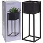 Voir la diapositive 3 : H&S Collection H&S Collection Pot de fleurs sur pied Metal Noir 60 cm