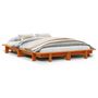 Voir la diapositive 2 : VIDAXL Cadre de lit sans matelas cire marron 150x200cm bois pin massif