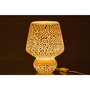 Voir la diapositive 3 : Paris Prix Lampe à Poser Mosaïque  Tammy  30cm Blanc & Vert