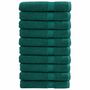 Voir la diapositive 1 : VIDAXL Serviettes de qualité supérieure SOLUND 10 pcs vert 600 g m²