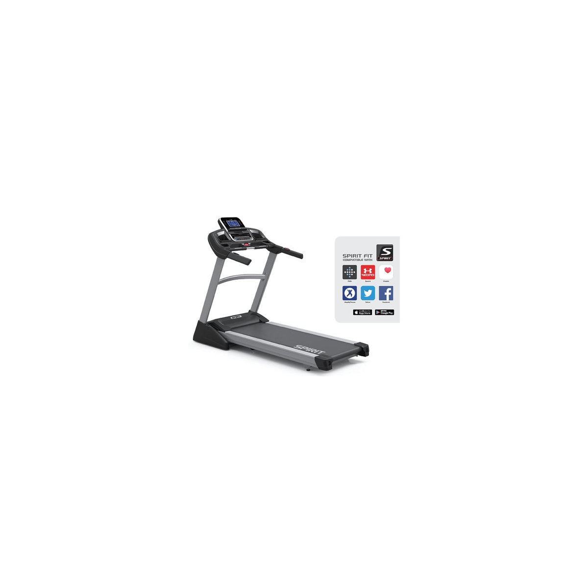 Spirit Tapis de course Motorisé 19 KM/H XT385 - Spirit Fitness