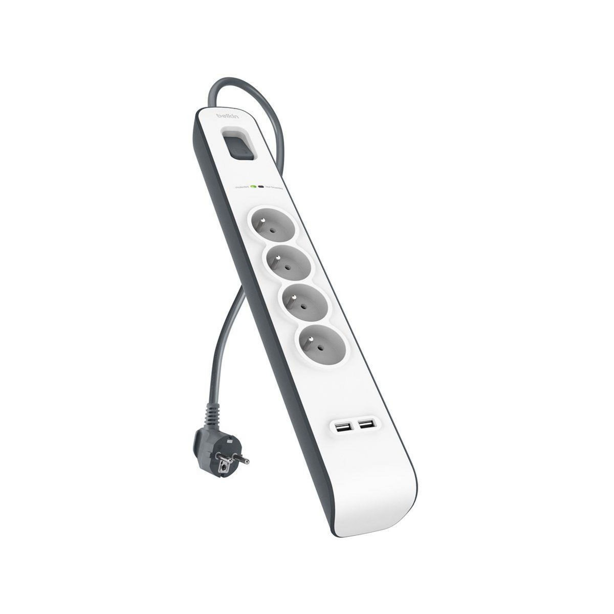 Belkin Parafoudre 4 prises parafoudres + 2 USB