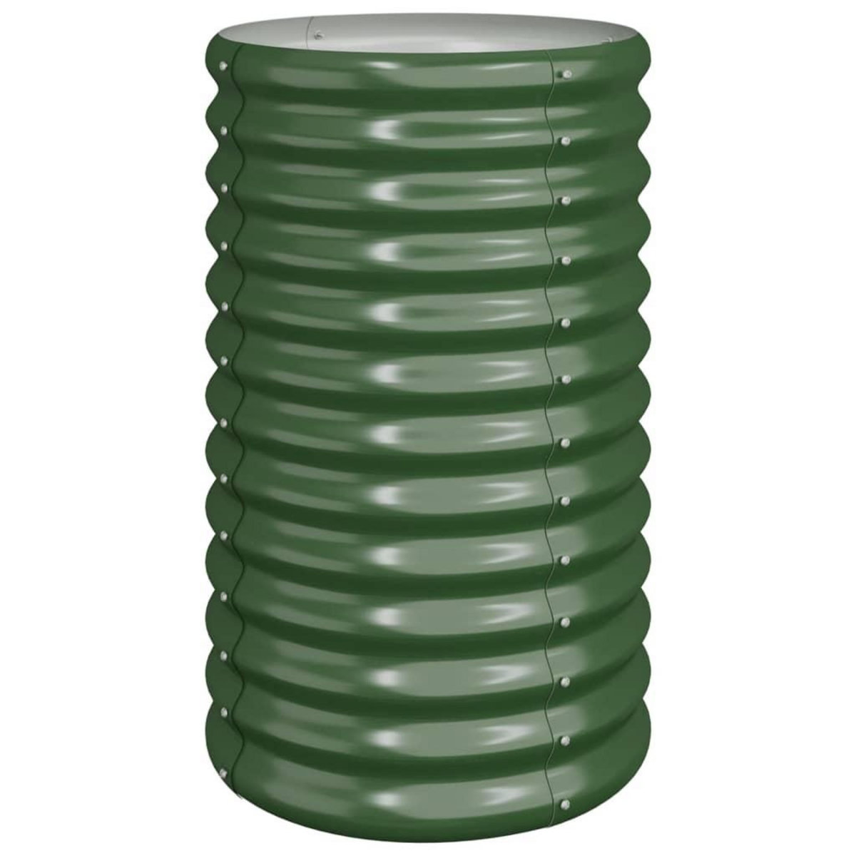 VIDAXL Jardiniere de jardin Acier enduit de poudre 40x40x68 cm Vert