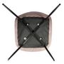 Voir la diapositive 6 : Paris Prix Lot de 4 Chaises Velours  Giulia  85cm Rose