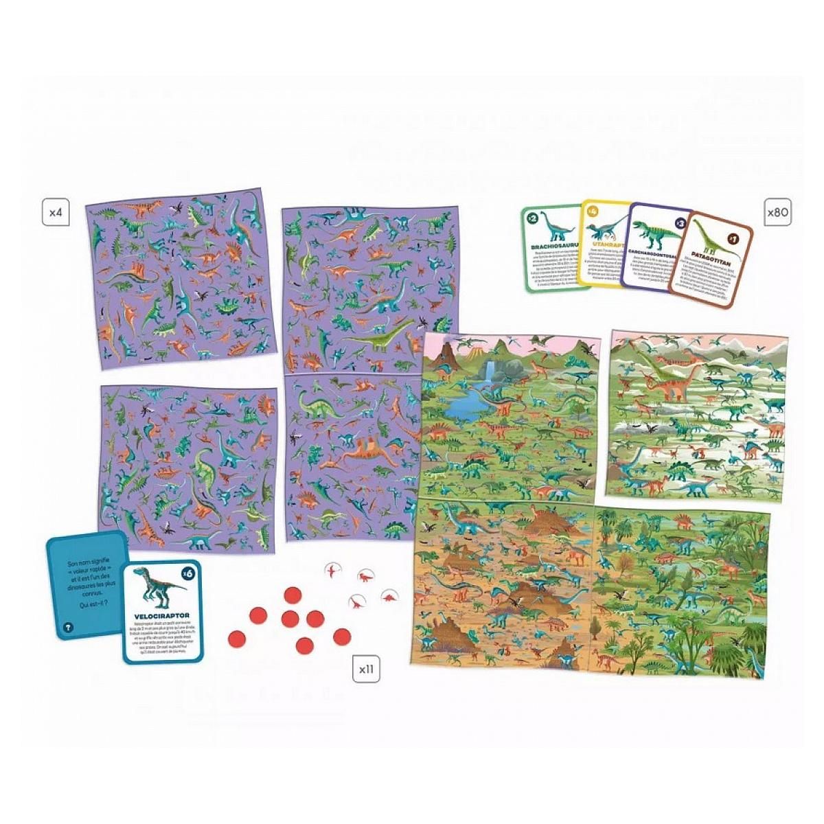 Juratoys-Janod Cherche et trouve - Les dinosaures