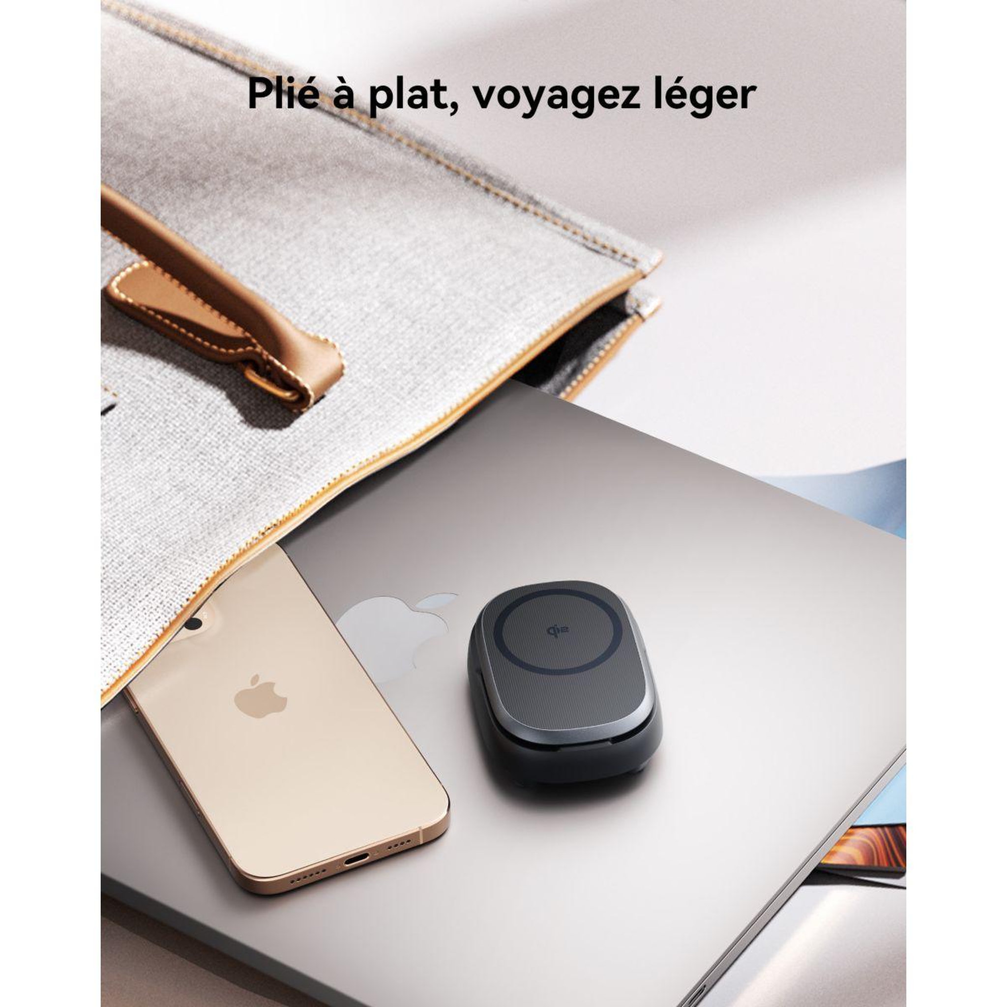 Voir la diapositive 3 : INIU Station de charge 15w stand magpro pliable usb-c /qi2 noir