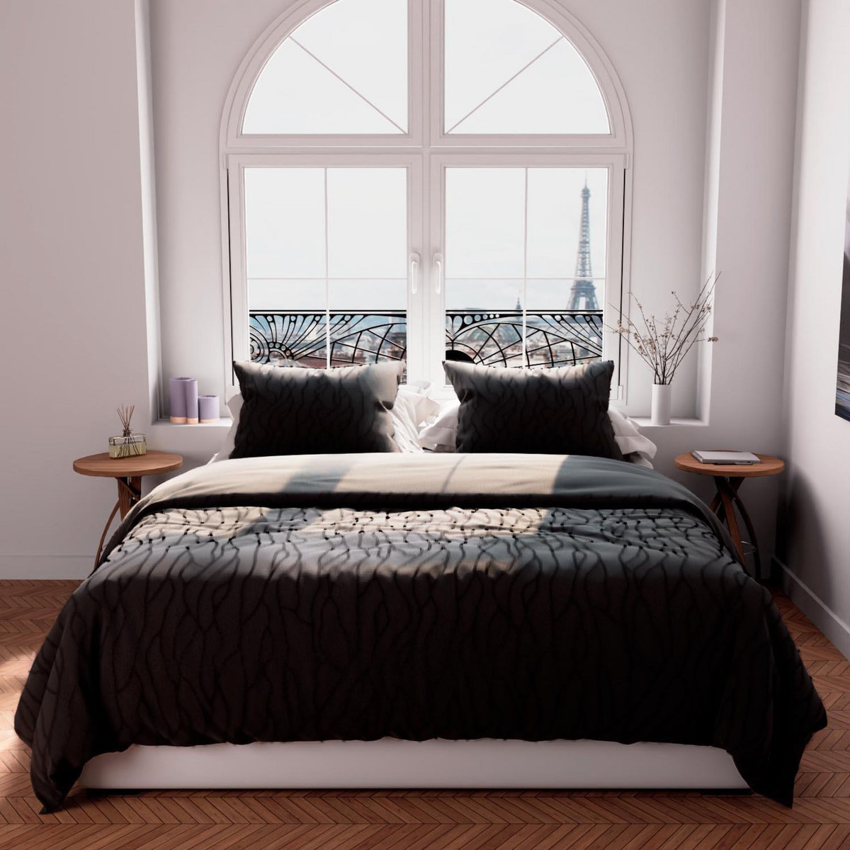 Intemporel Parure de couette 240x220 cm TUFT, par Soleil d'Ocre