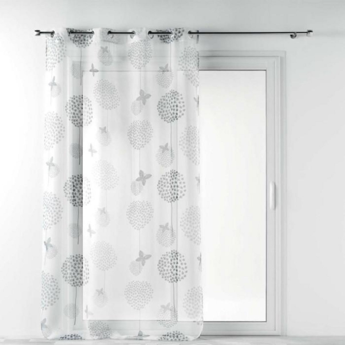 Paris Prix Rideau Voilage à Œillets  Baxo  140x240cm Blanc