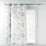 Paris Prix Rideau Voilage à Œillets  Baxo  140x240cm Blanc