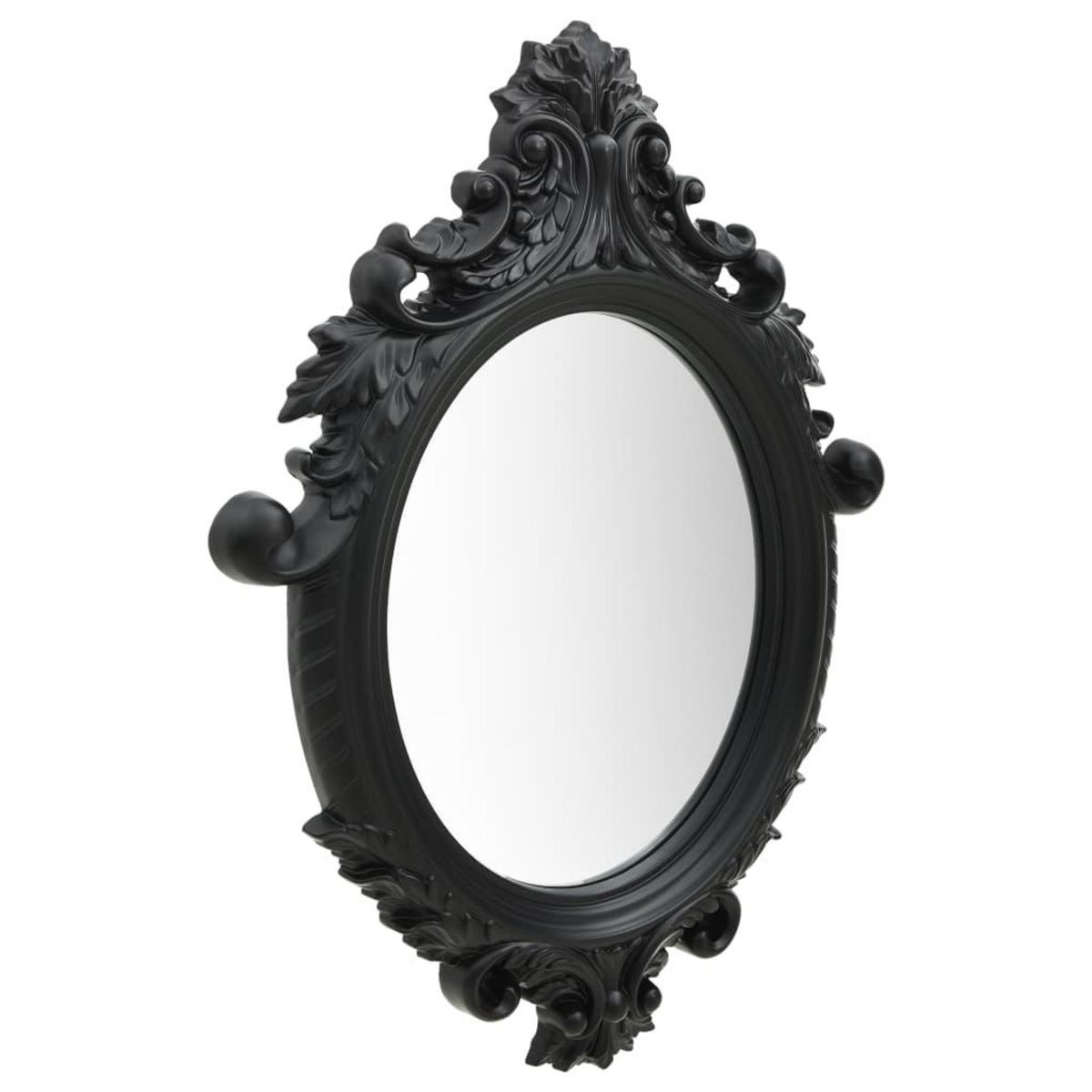 VIDAXL Miroir mural style chateau 56x76 cm Noir