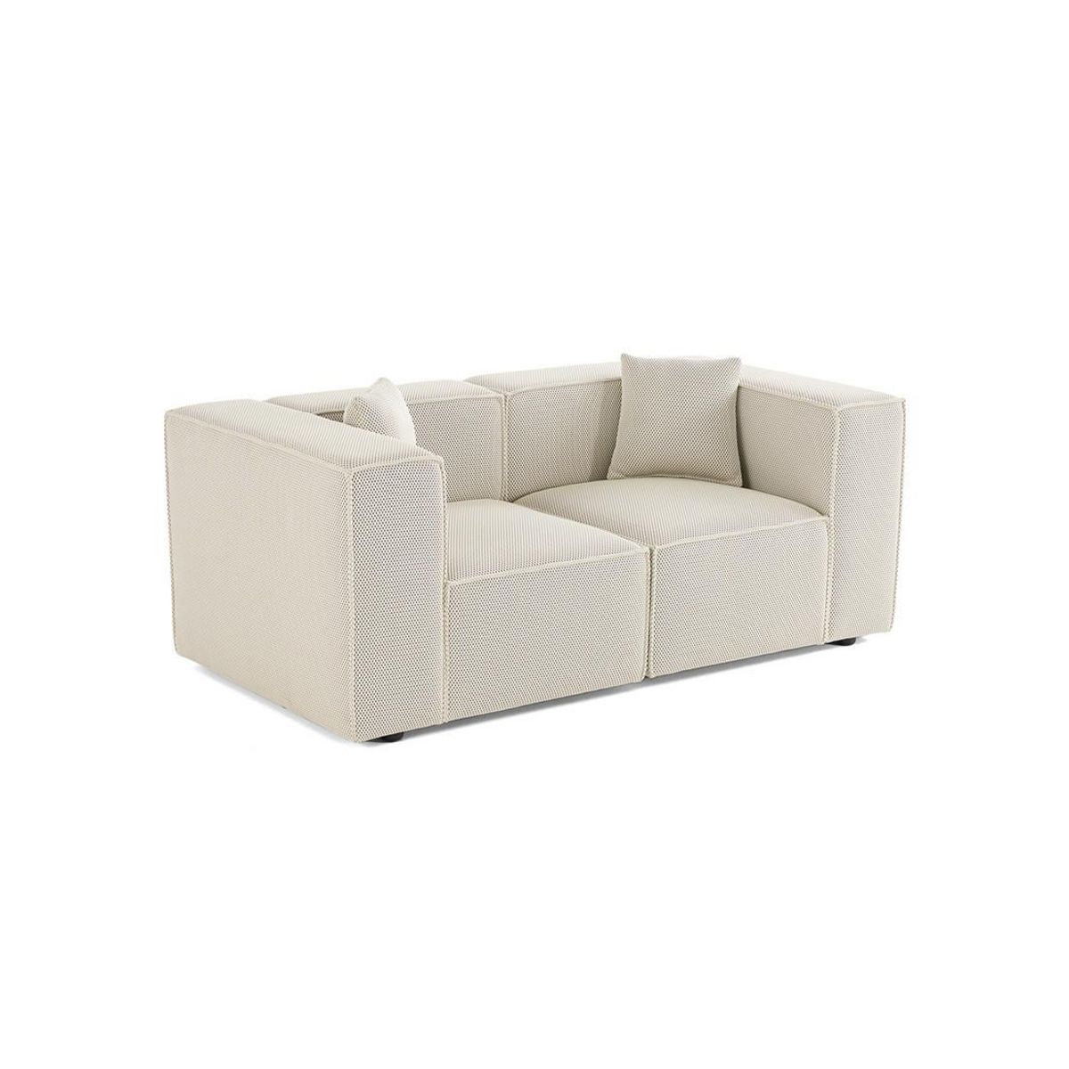 LISA DESIGN Arty - canapé modulable 2 places - en tissu mailles 3d