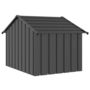 Voir la diapositive 5 : VIDAXL Niche pour chien avec toit noir 83x130x85 cm acier galvanise