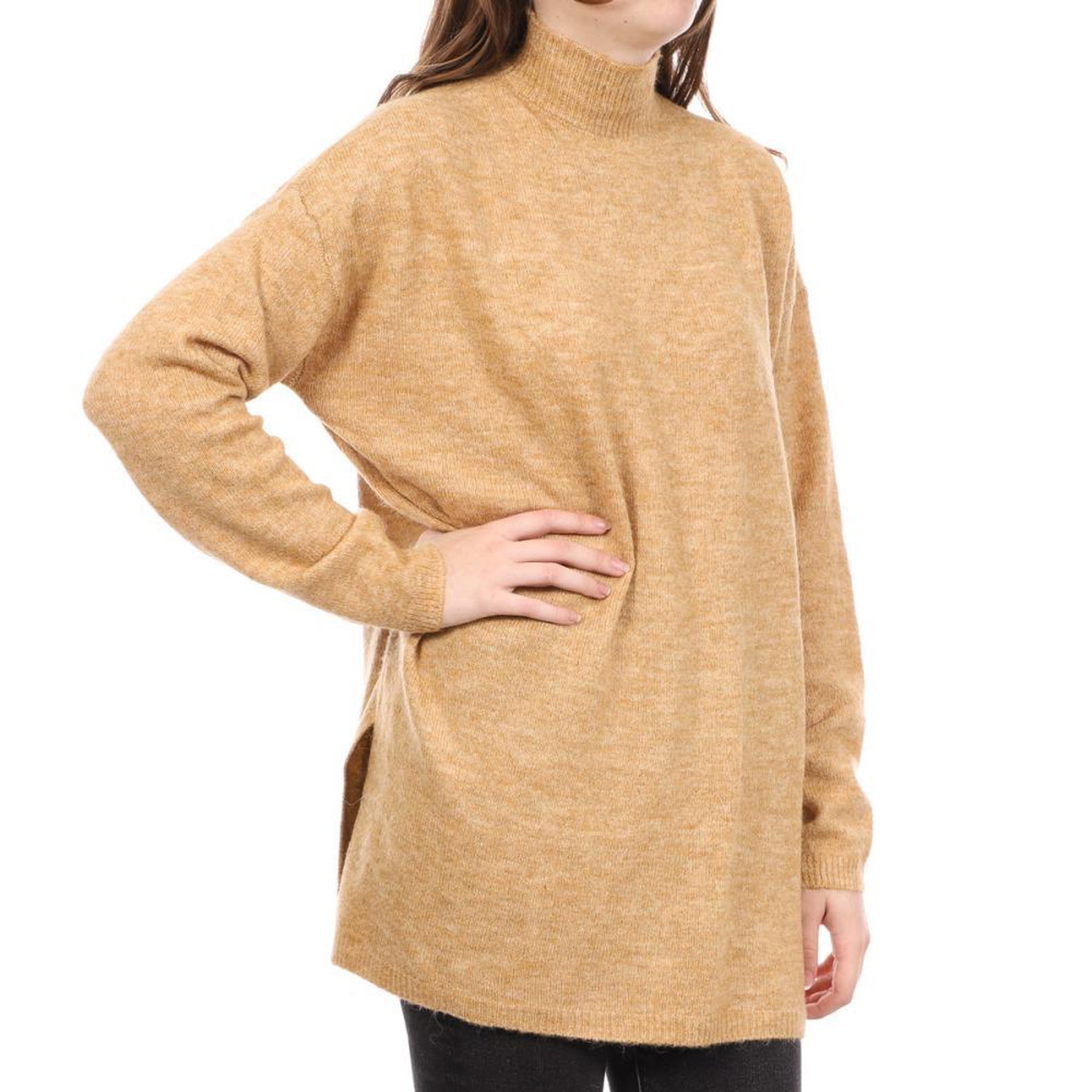 Vero Moda Pull long  Femme Vero Moda Plaza. Coloris disponibles : Beige