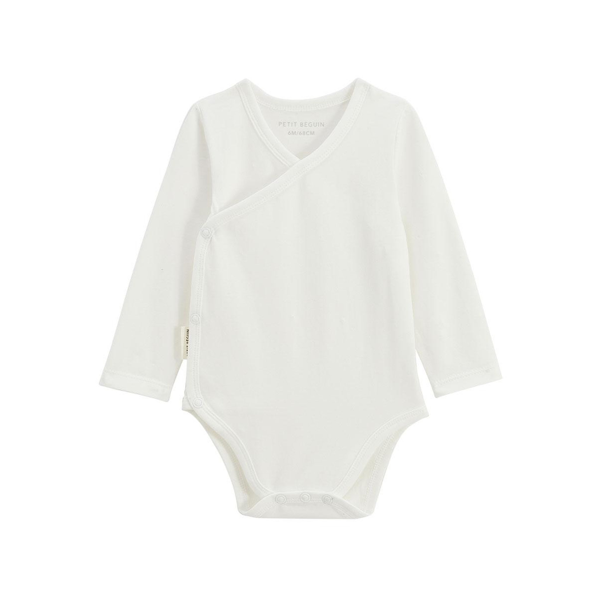 Voir la diapositive 4 : Petit Béguin Lot de 5 bodies bébé manches longues ouverture croisée mini rêve