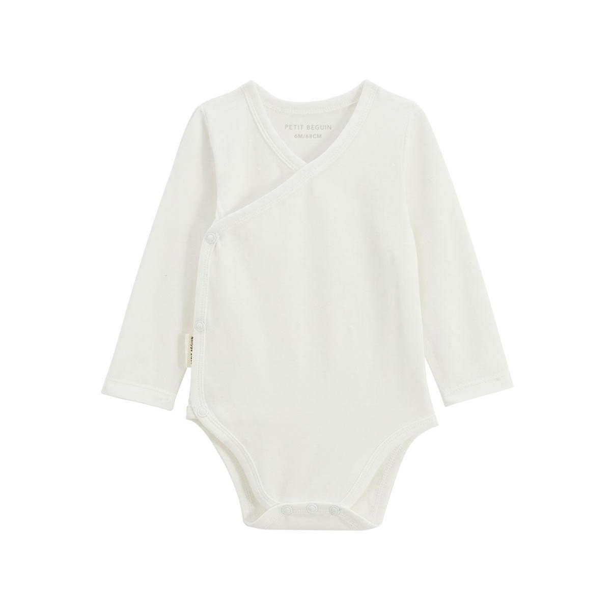 Petit Béguin Lot de 5 bodies bébé manches longues ouverture croisée Mini Rêve