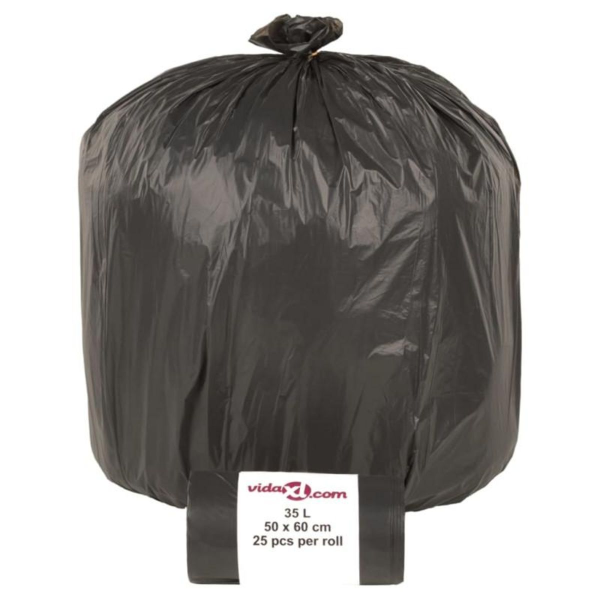 VIDAXL Sacs poubelles 250 pcs noir 35 L