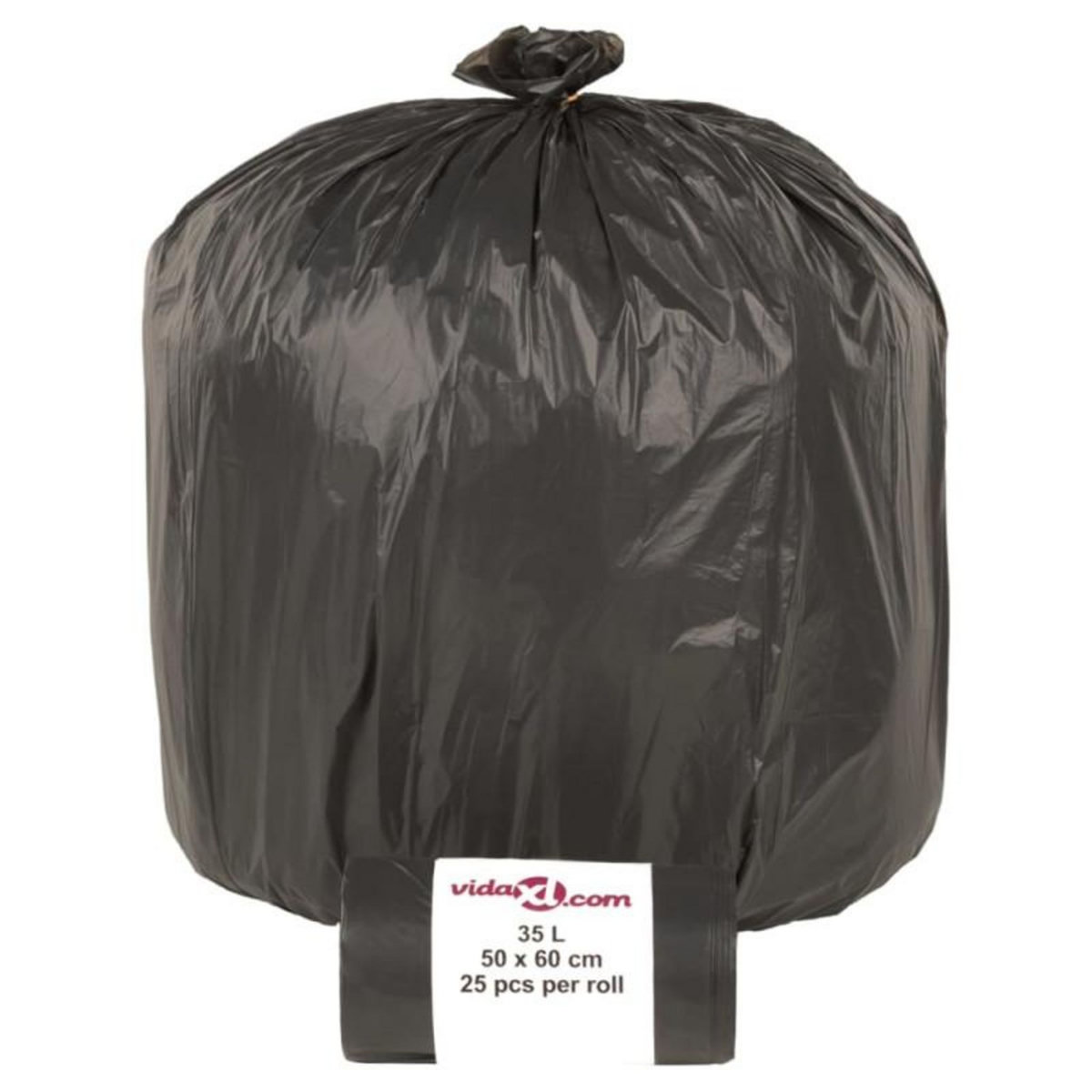 VIDAXL Sacs poubelles 250 pcs noir 35 L