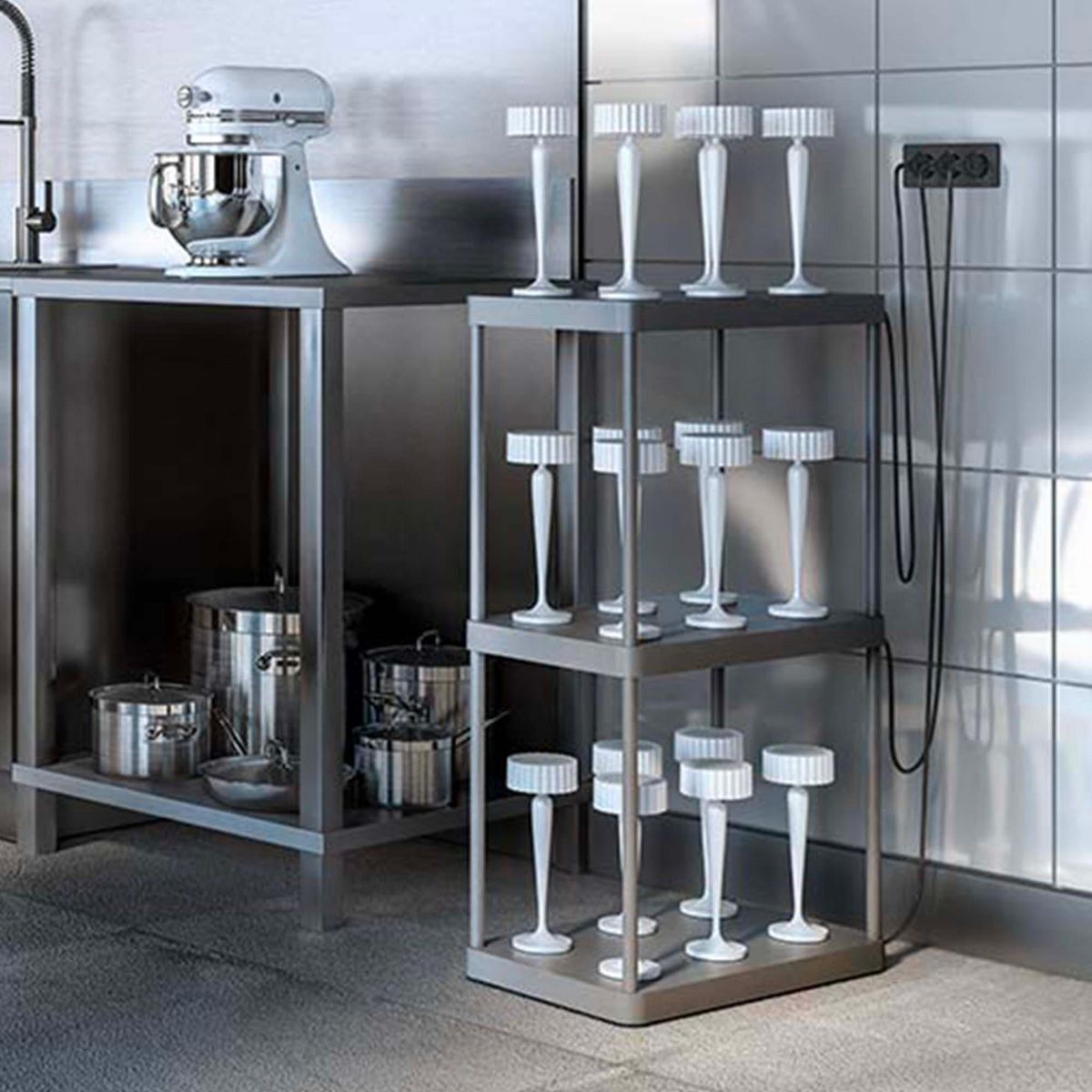 Lumisky Plateau de chargement PLATE Gris Aluminium