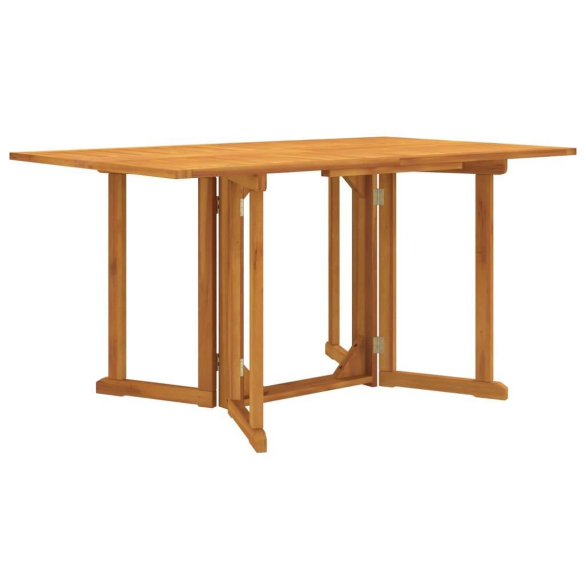 VIDAXL Table de jardin papillon pliante 150x90x75 cm bois massif teck