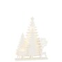 Paris Prix Décoration de Noël à LED  Sapins & Cerfs  45cm Blanc