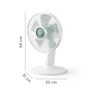 Voir la diapositive 3 : ROWENTA Ventilateur de table 35cm 22w blanc - VU2740F0