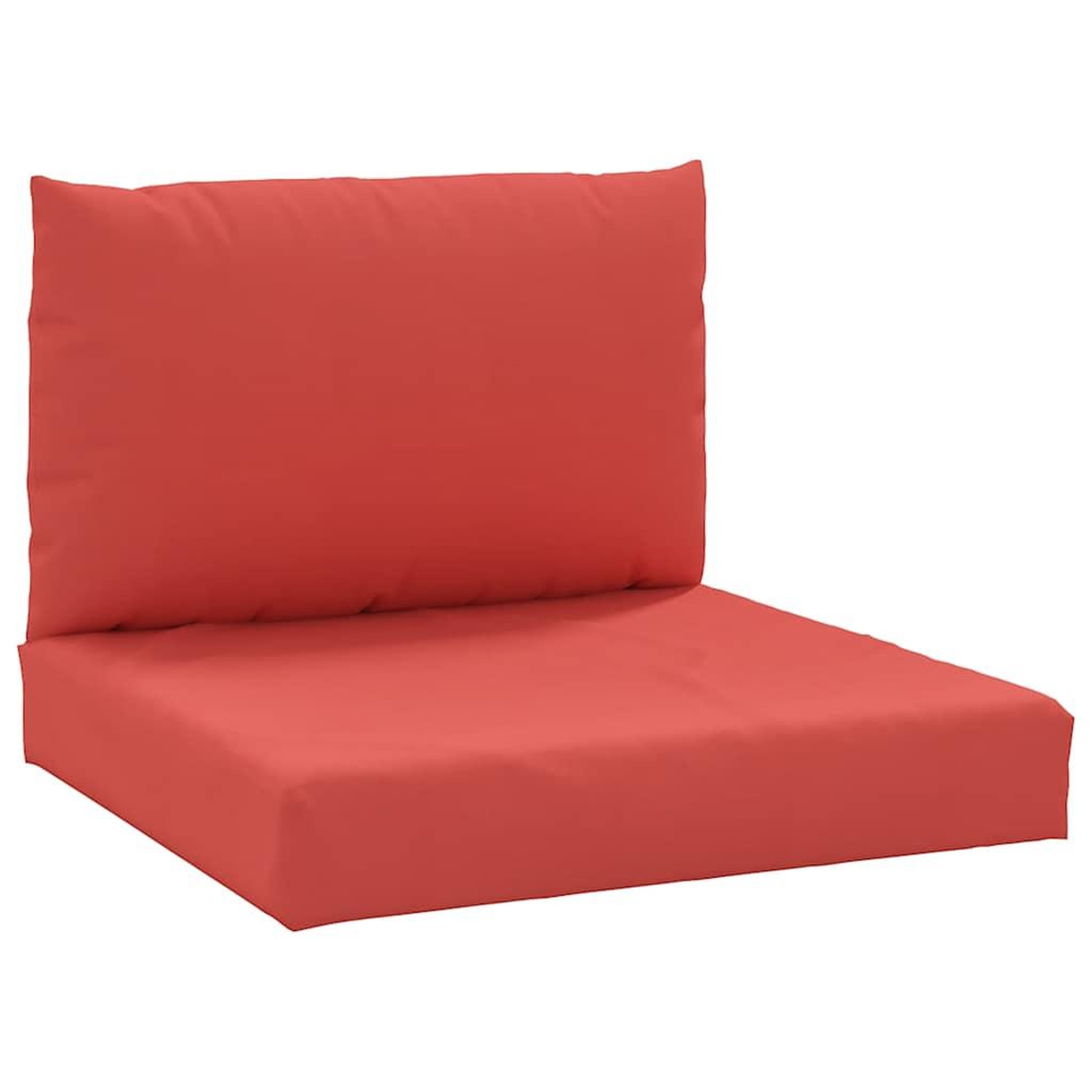 Voir la diapositive 2 : VIDAXL Coussins de palette lot de 2 rouge tissu oxford