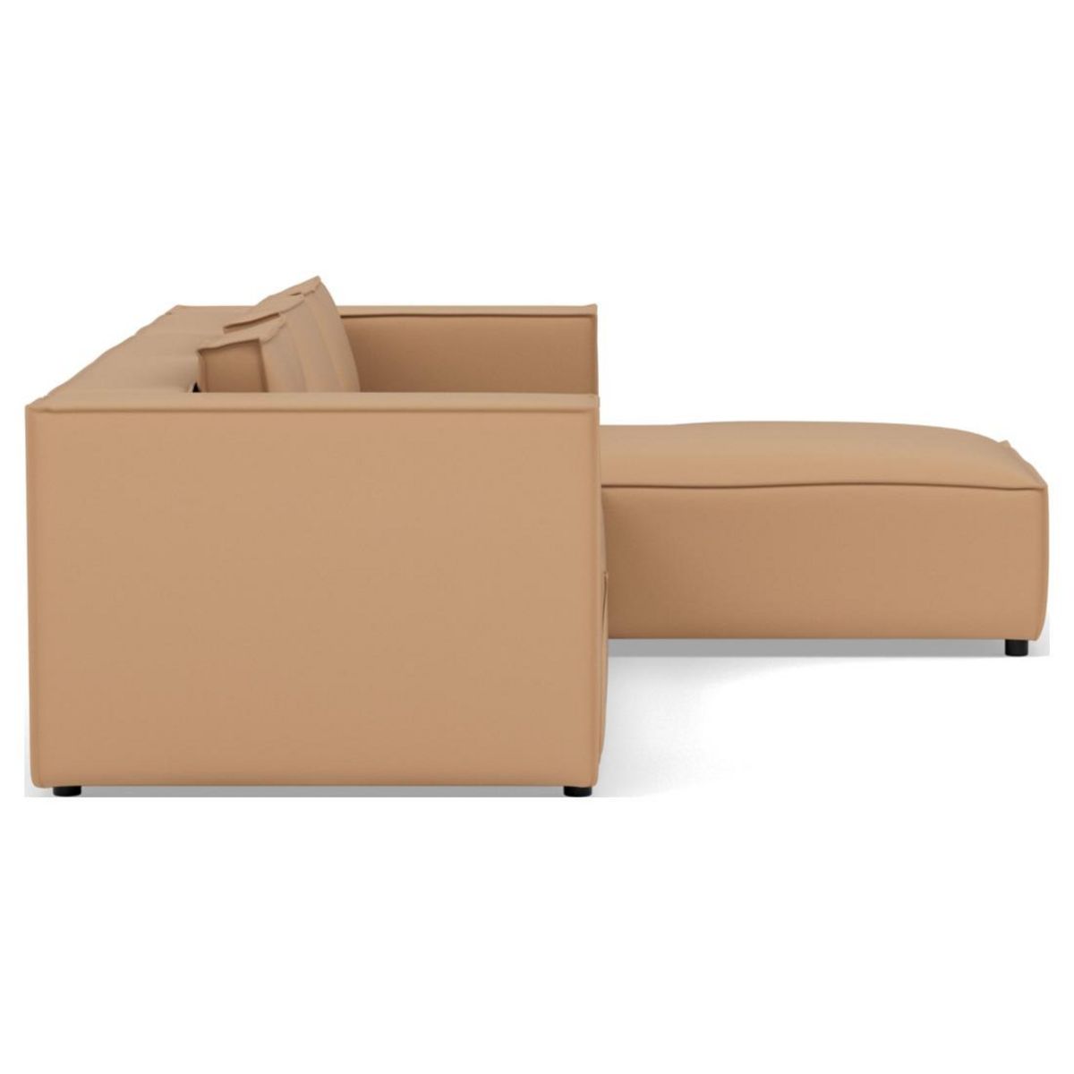 LISA DESIGN Stella - canapé d'angle droit 4 places en simili