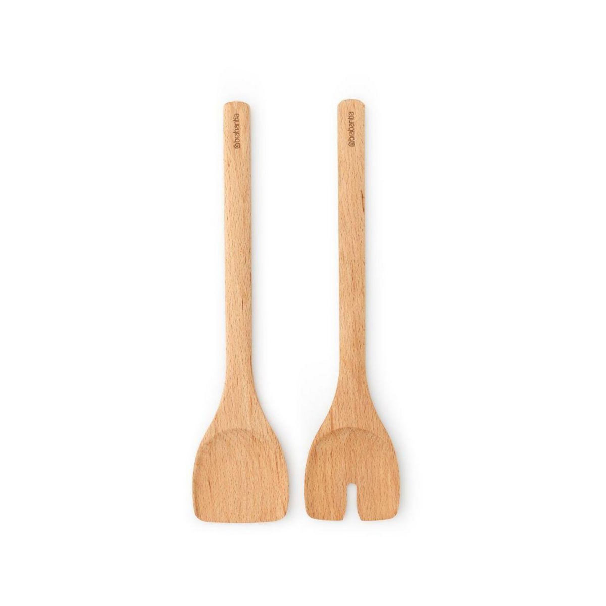 BRABANTIA Couverts a salade en bois kit de 2
