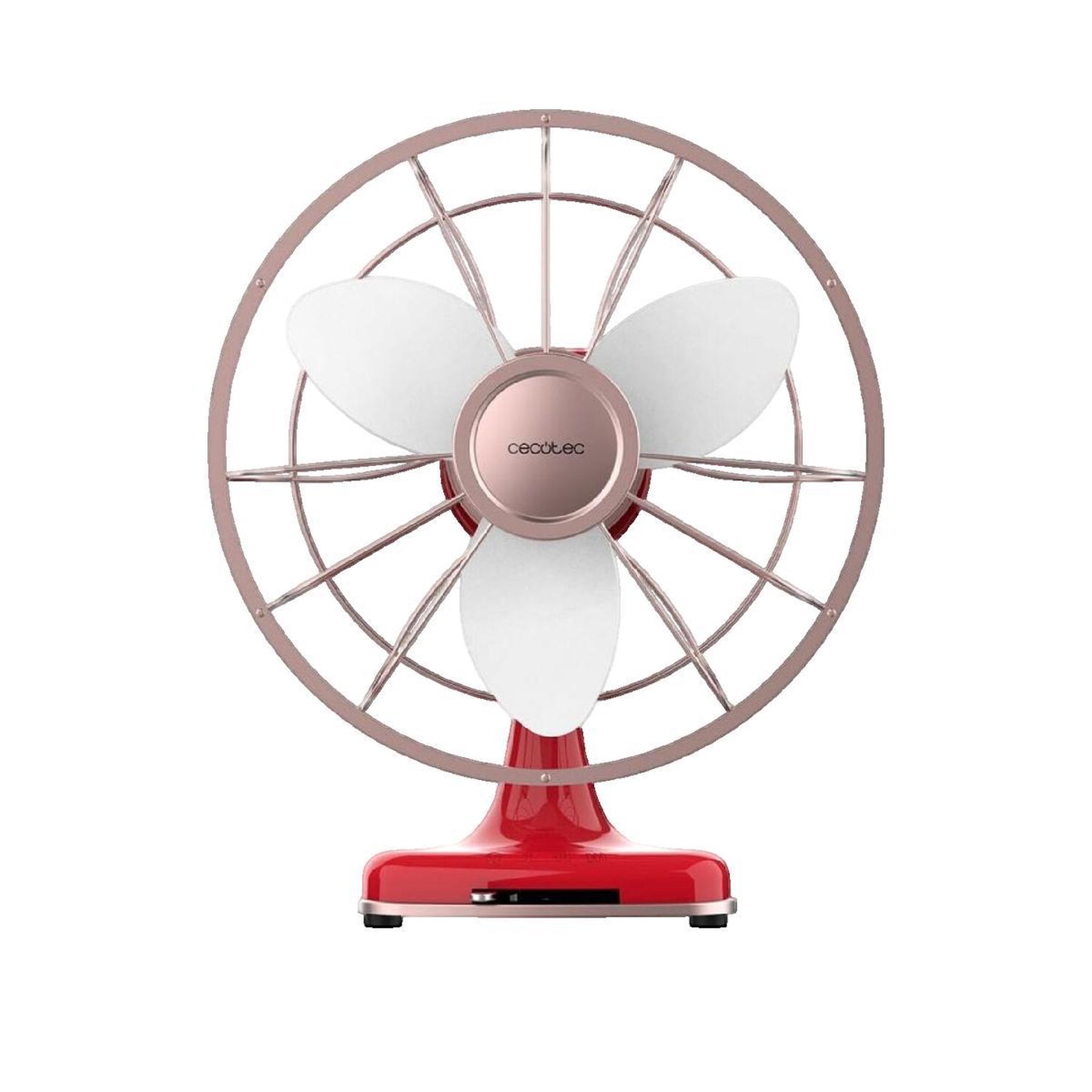 Voir la diapositive 1 : CECOTEC Ventilateur Cecotec EnergySilence 1090 Design rétro rouge
