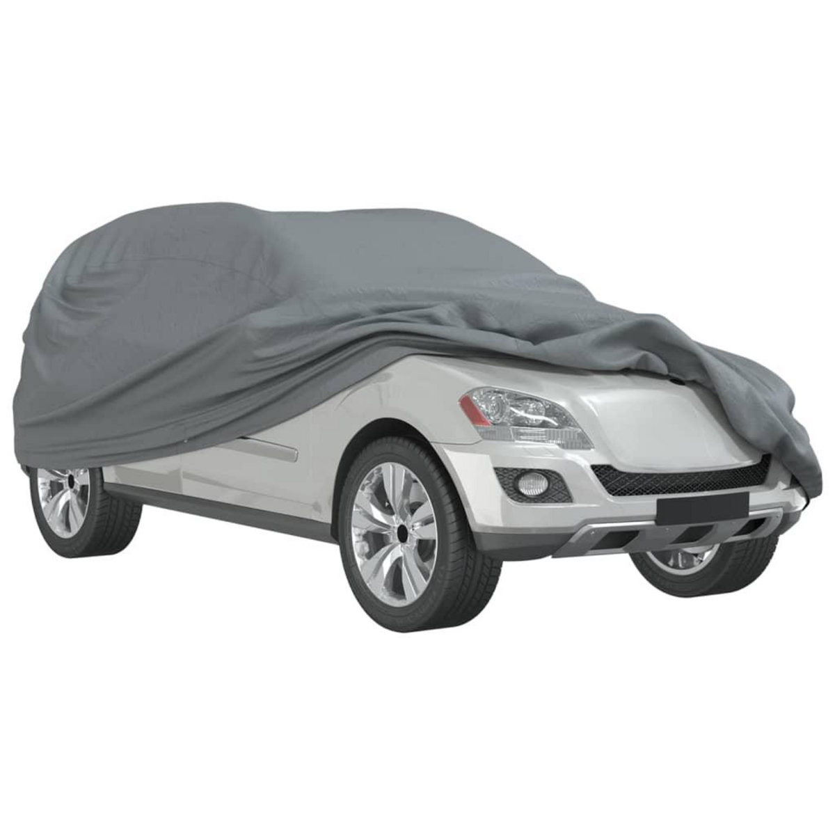 VIDAXL Housse de voiture SUV complete gris M tissu non tisse