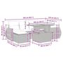 Voir la diapositive 6 : VIDAXL Salon de jardin avec coussins 7 pcs beige resine tressee