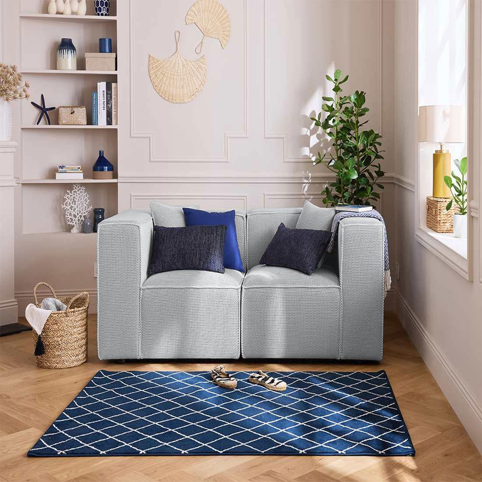 Voir la diapositive 1 : LISA DESIGN Arty - canapé modulable 2 places - en tissu mailles 3d