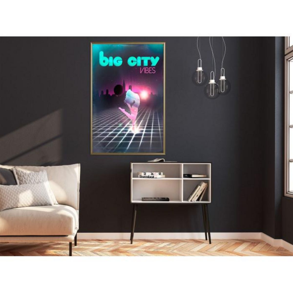 Paris Prix Affiche Murale Encadrée  Night Fever