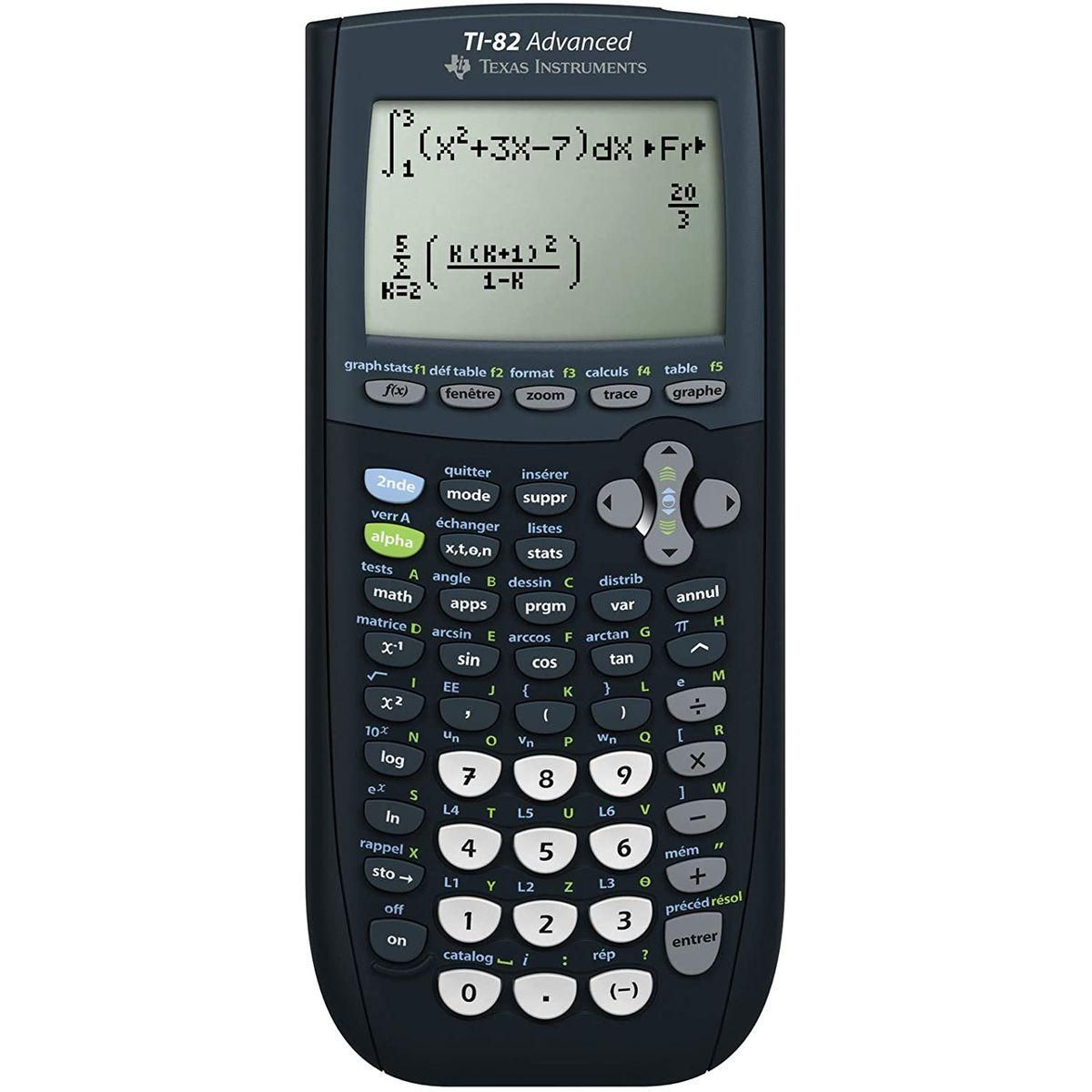 TEXAS Calculatrice graphique TI-82 Advanced