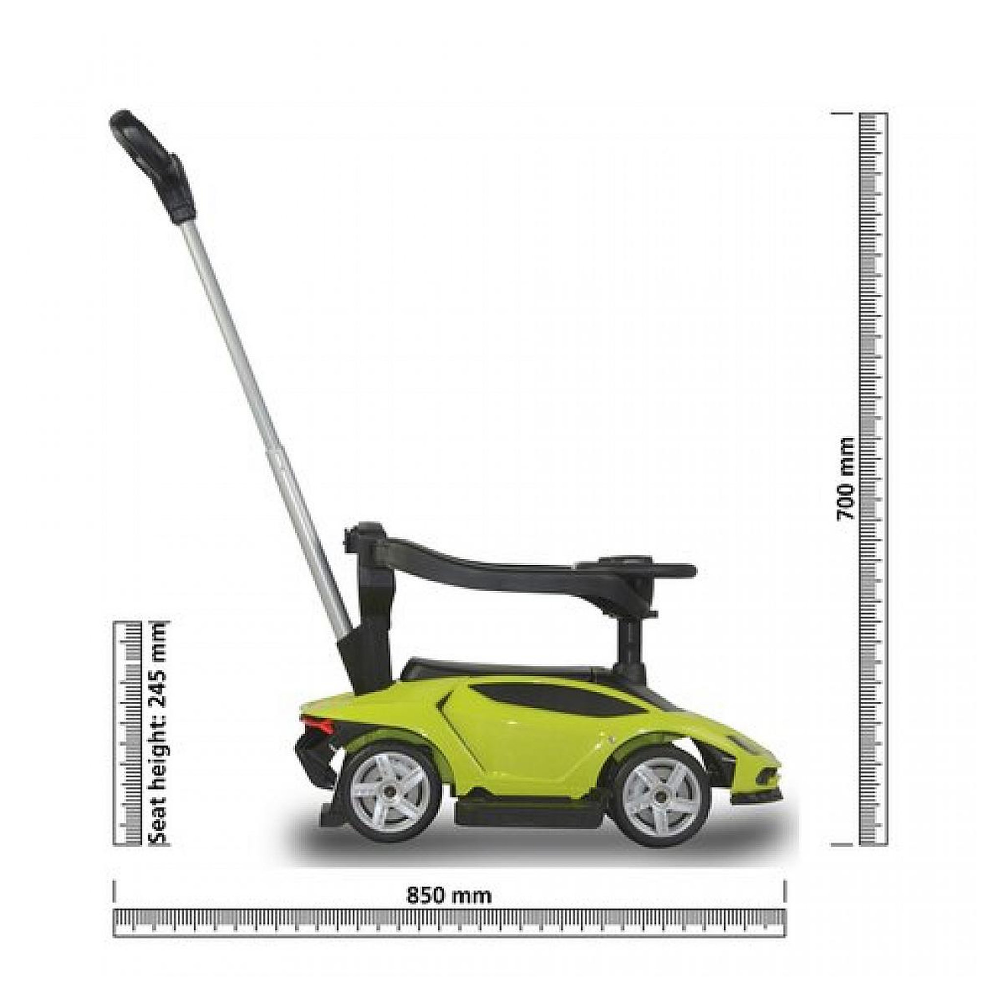 Voir la diapositive 5 : Jamara Push-Car Lamborghini Centenario vert 3in1