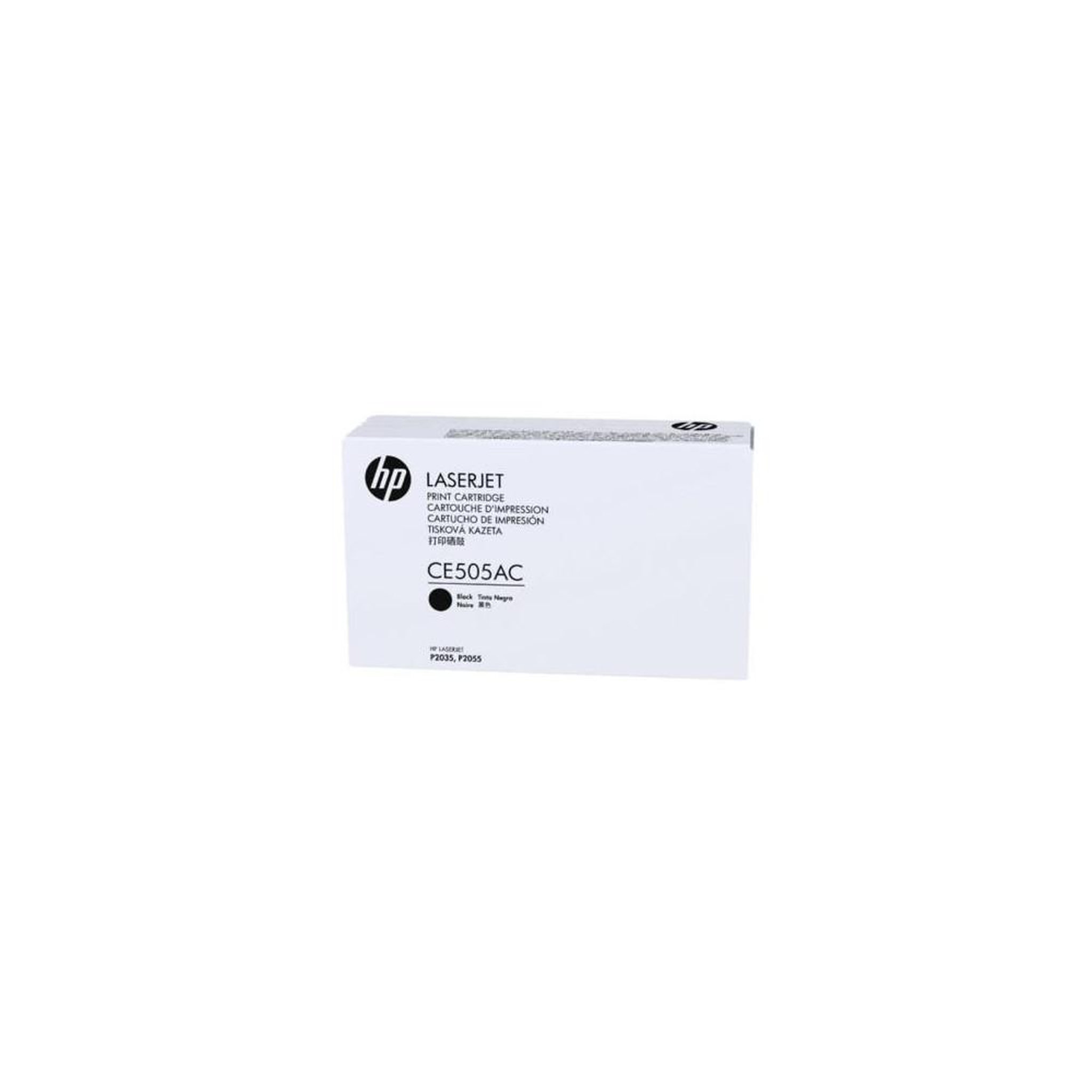 HP Cartouche toner noir ce505ac pour imprimantes hp laserjet p2050/p2053/p2054/p2055, capacité standard ~2300 pages
