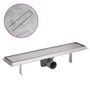 Voir la diapositive 2 : VIDAXL Drain de douche lineaire 530 x 140 mm Acier inoxydable