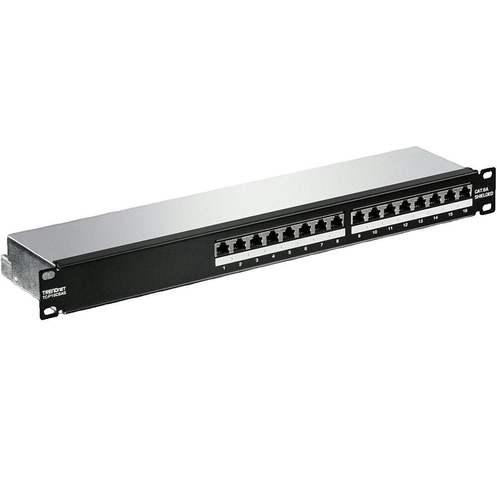 Voir la diapositive 3 : Trendnet Panneau de brassage Trendnet TC-P16C6AS 16 ports blindé