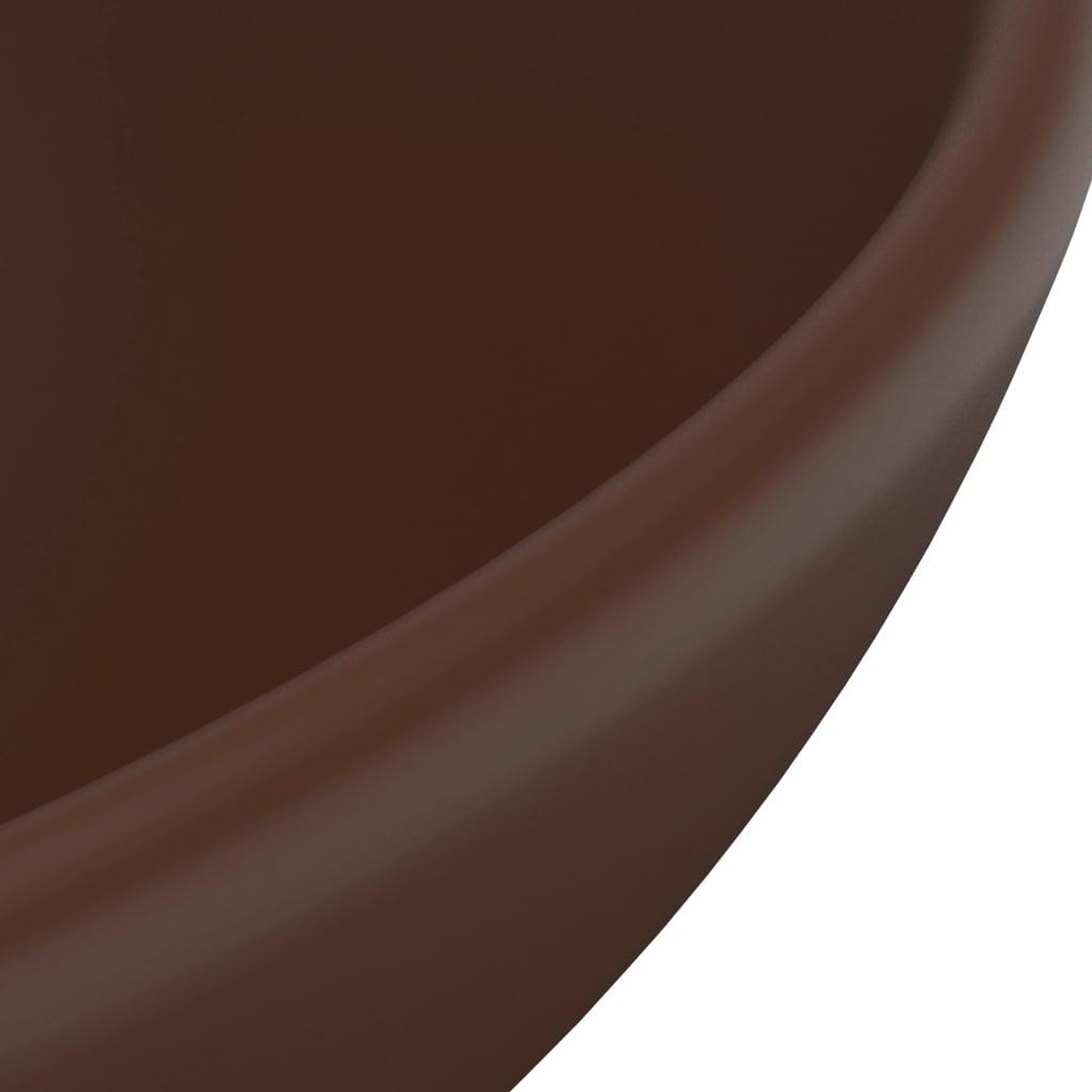 Voir la diapositive 5 : VIDAXL Lavabo rond salle de bain Marron fonce mat 32,5x14 cm Ceramique