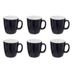 SECRET DE GOURMET Lot de 6 Mugs  Colorama  18cl Bleu